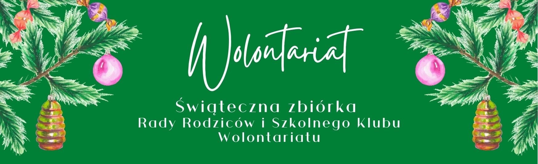 Świąteczna zbiórka  Rady Rodziców i Szkolnego Klubu Wolontariatu