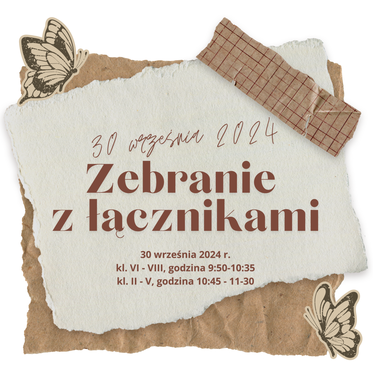 Zebranie łączników klas z biblioteką szkolną