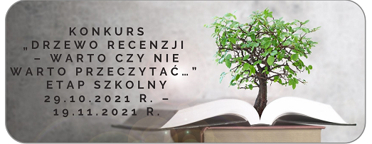 Małopolski konkurs „DRZEWO RECENZJI – WARTO CZY NIE WARTO PRZECZYTAĆ…”