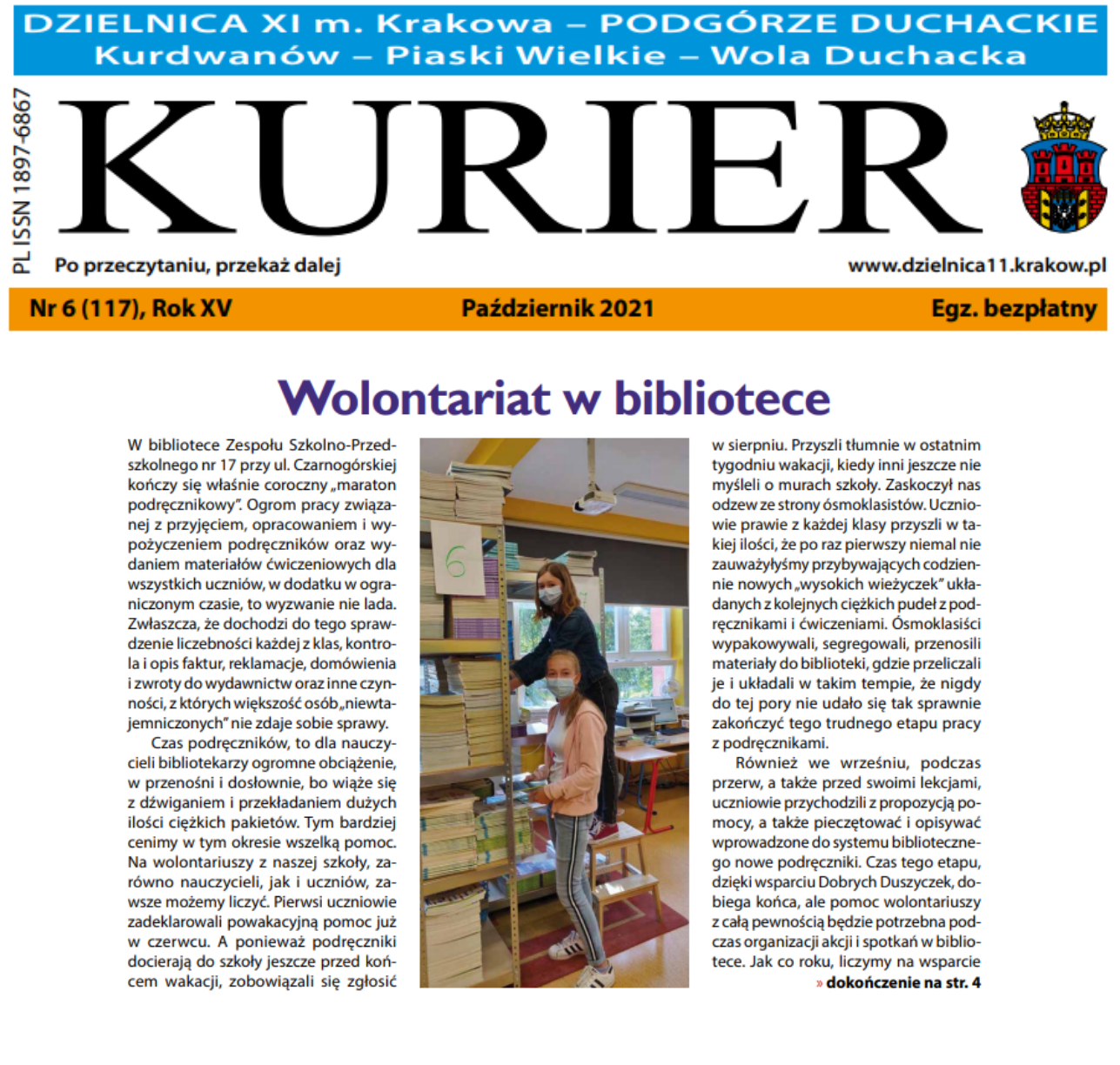 Wolontariat w bibliotece