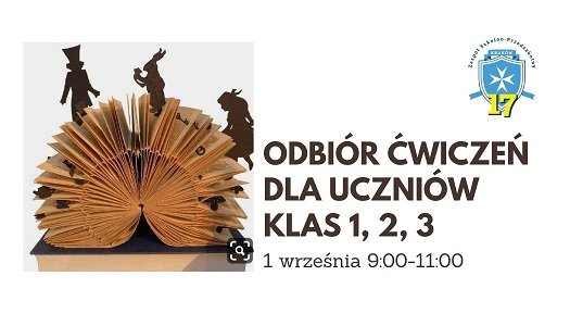 Odbiór ćwiczeń dla uczniów klas 1, 2, 3