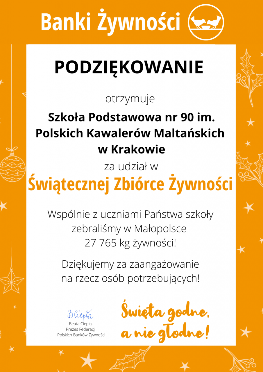 Świąteczna Zbiórka Żywności