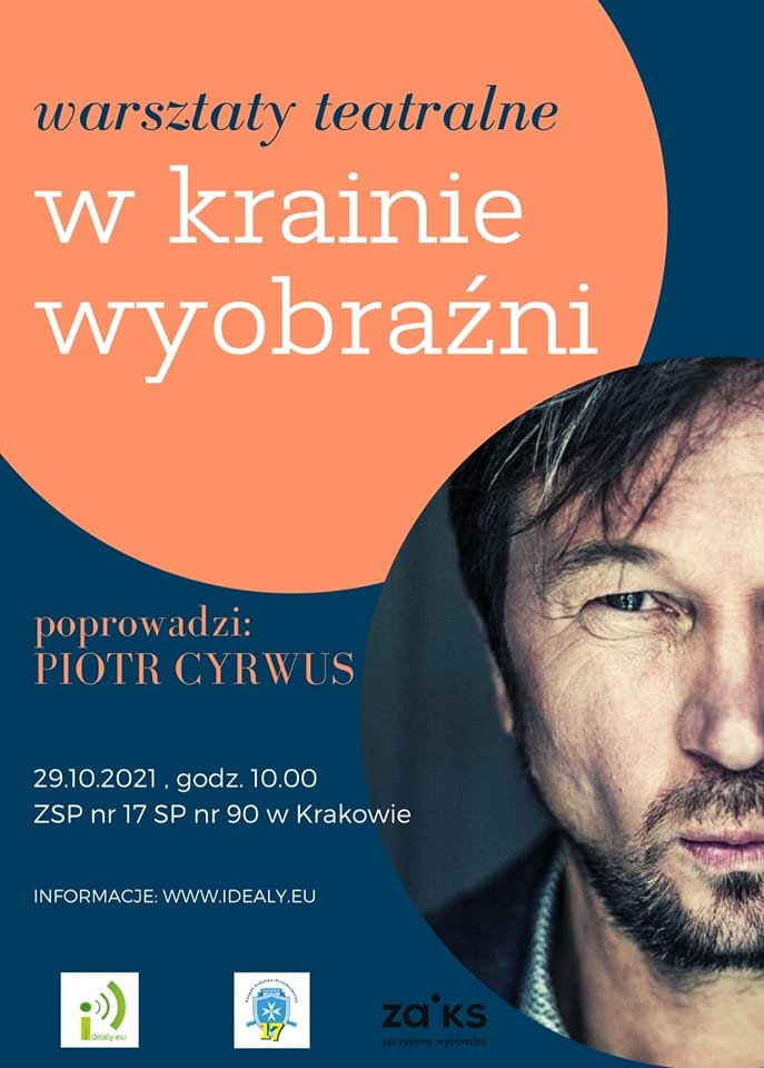 Warsztaty teatralne z Piotrem Cyrwusem dla klasy 2A i 3A