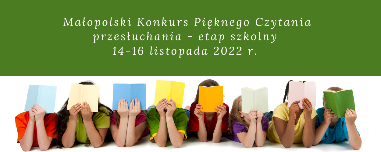 Małopolski Konkurs Pięknego Czytania 2022/2023