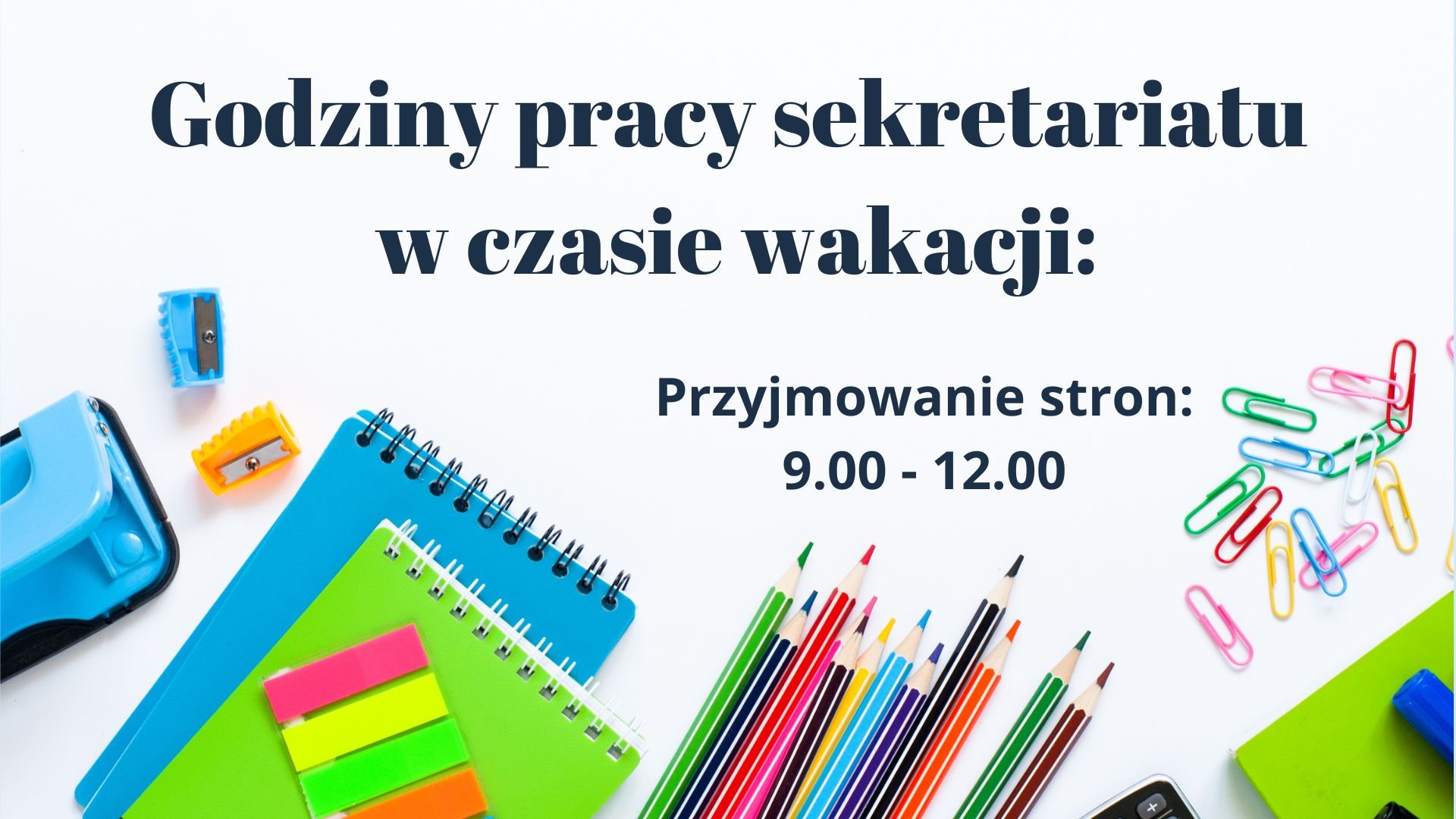 Godziny pracy sektretariatu