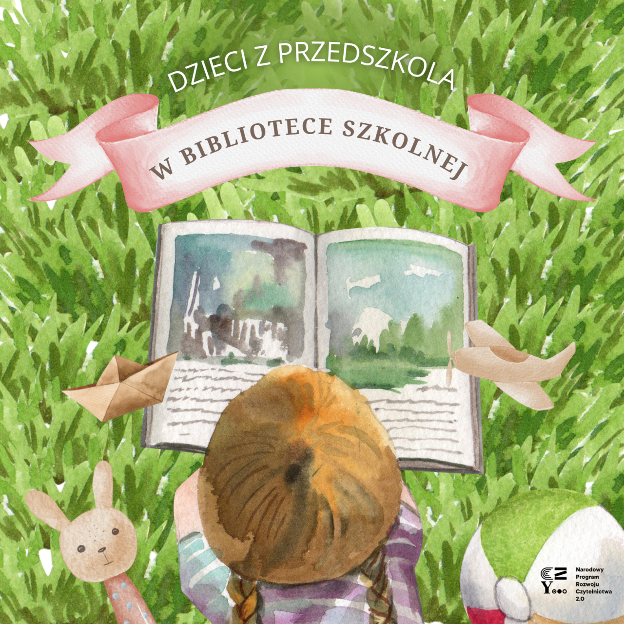 Przedszkolaki w bibliotece szkolnej