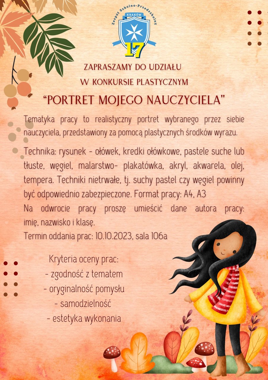 Zapraszamy do udziału w konkursie plastycznym